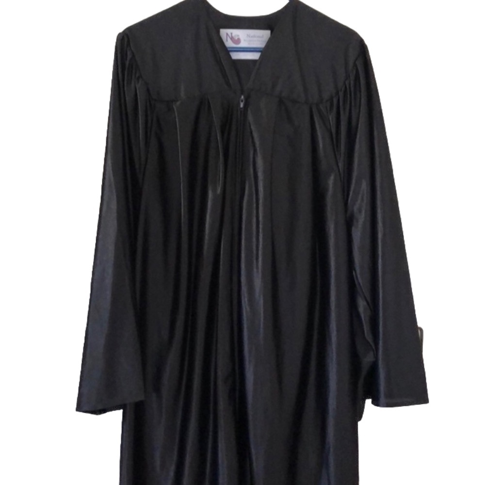 Black graduation gown 5’6” to 5’8”